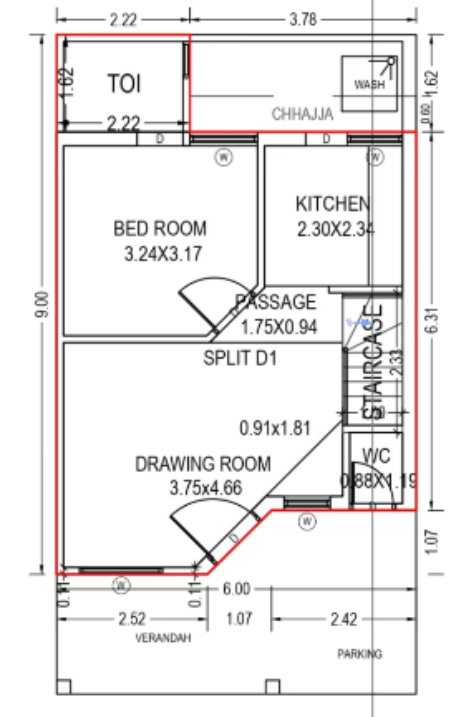  parmanand orchid Floor Plan Ground Floor Plan