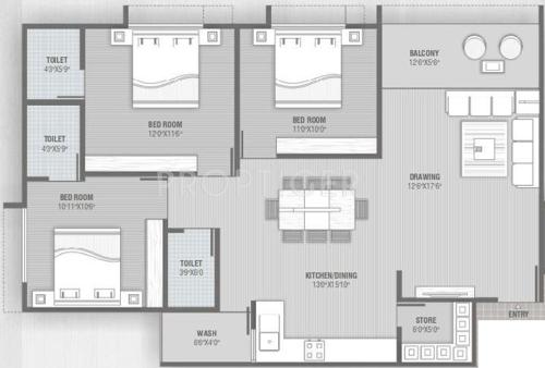 Vandemataram Satellite (3BHK+3T (1,675 sq ft) 1675 sq ft)