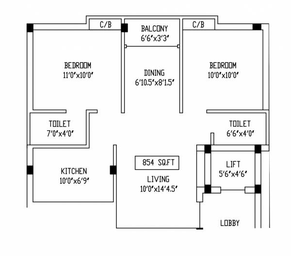  durga-flats Floor Plan Floor Plan