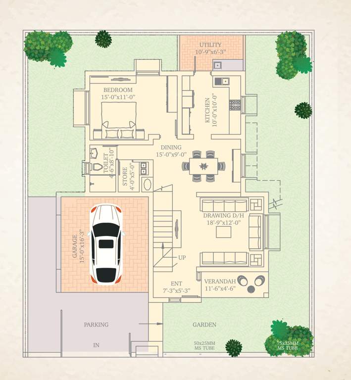 sobuj potro phase ii Floor Plan Ground Floor Plan