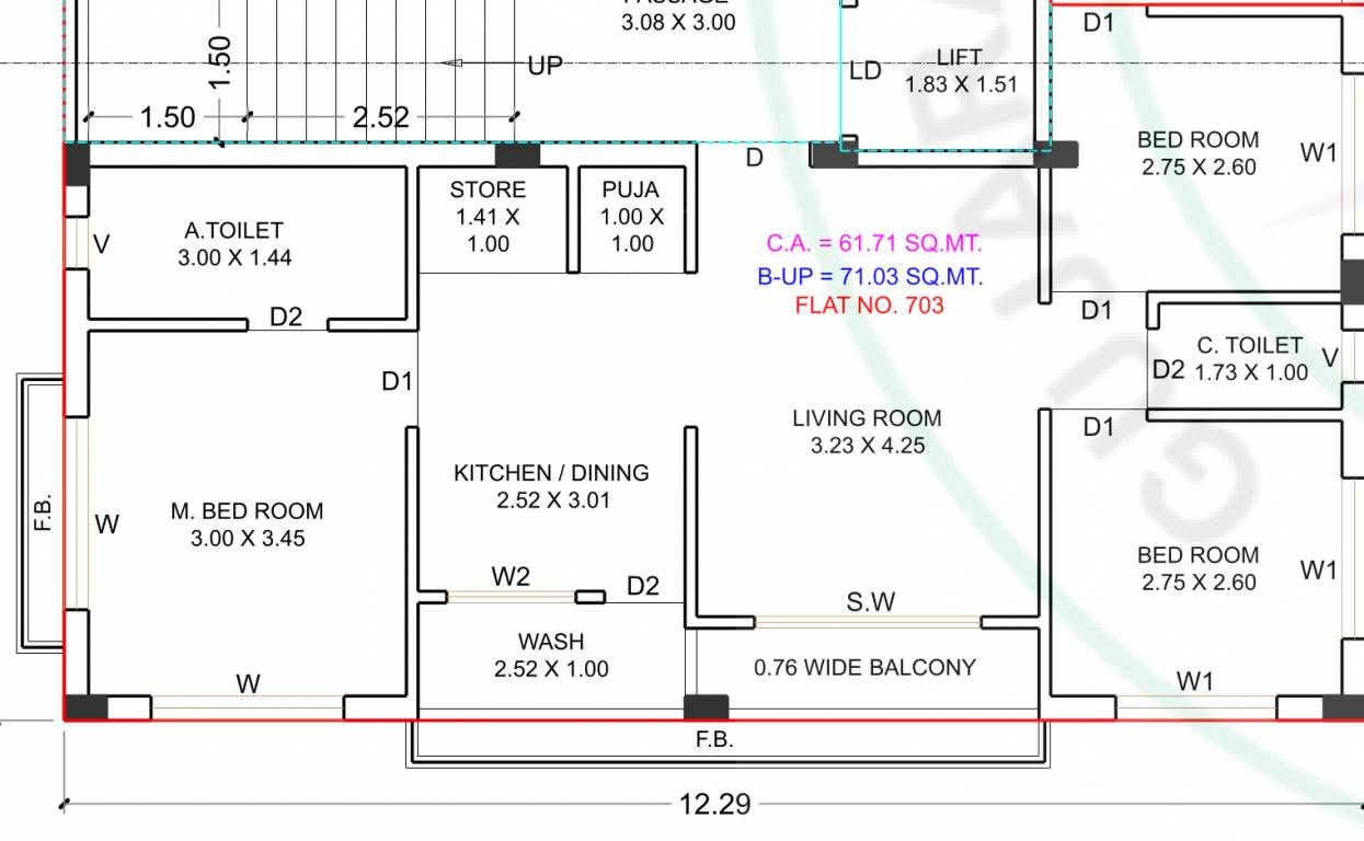  gauri shankar heights Floor Plan Floor Plan