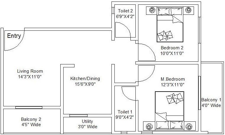  aaradhya marigold manor Floor Plan Floor Plan