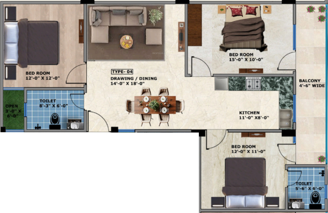 Floor Plan rudraa realty aroma Floor Plan Floor Plan