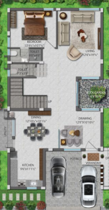  achyuta Floor Plan Ground Floor Plan