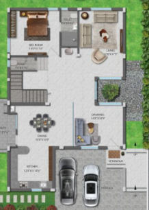  achyuta Floor Plan Ground Floor Plan