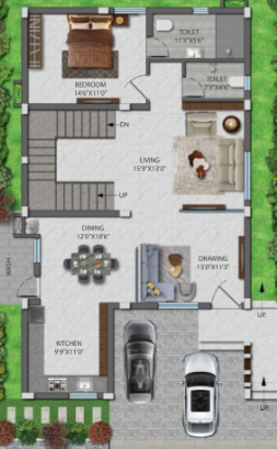  achyuta Floor Plan Ground Floor Plan