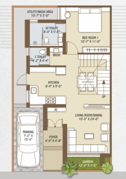  sai villa 6 Floor Plan Ground Floor Plan