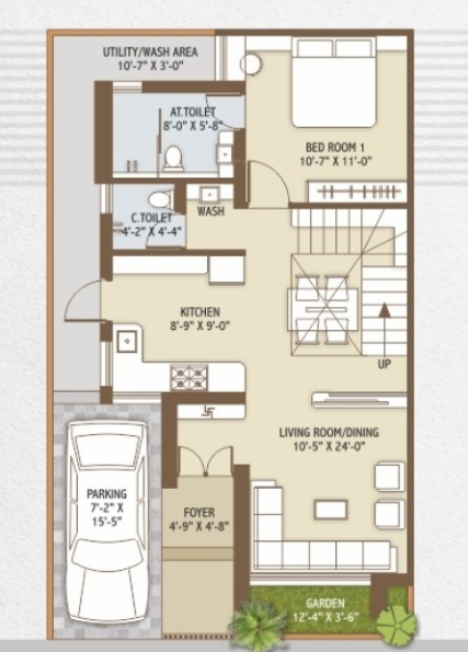  sai villa 6 Floor Plan Ground Floor Plan