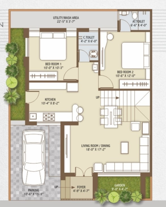  sai villa 6 Floor Plan Ground Floor Plan
