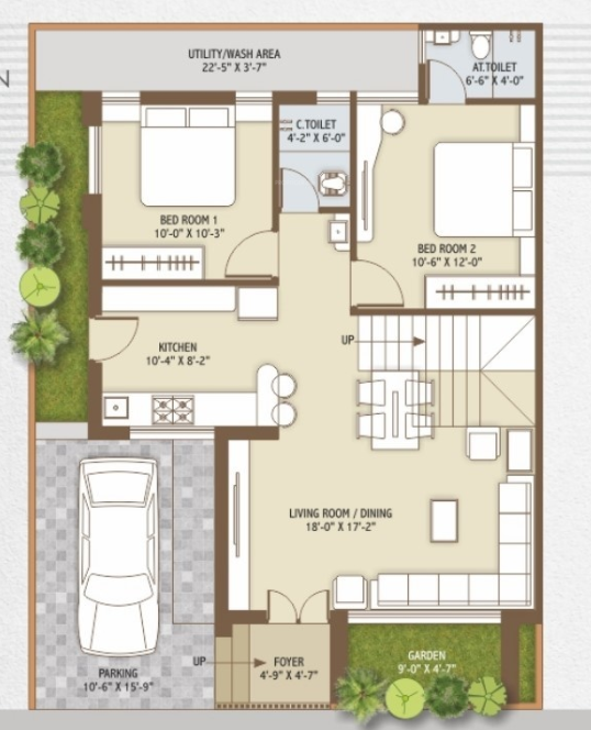  sai villa 6 Floor Plan Ground Floor Plan
