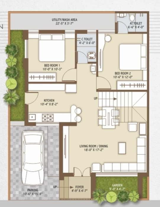  sai villa 6 Floor Plan Ground Floor Plan