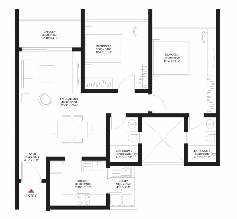  madison heights townpark phase 1 w5 to 7 Floor Plan Floor Plan