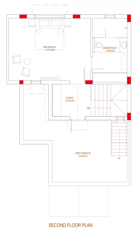 Second Floor Plan swarit the villas Floor Plan Second Floor Plan