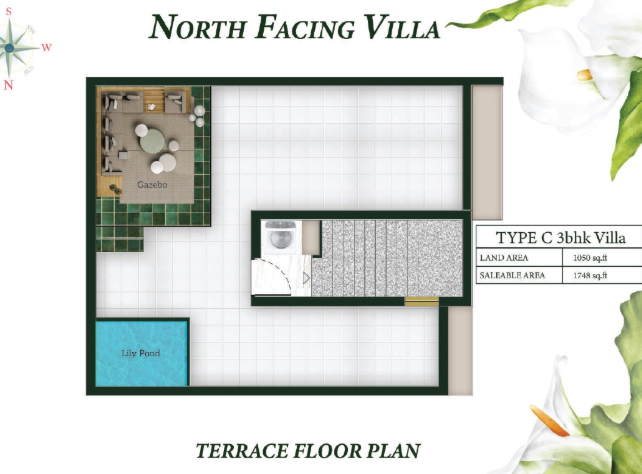 Terrace Floor Plan white villas Floor Plan Terrace Floor Plan