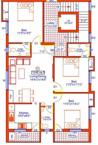  amirtam-flats Floor Plan Floor Plan