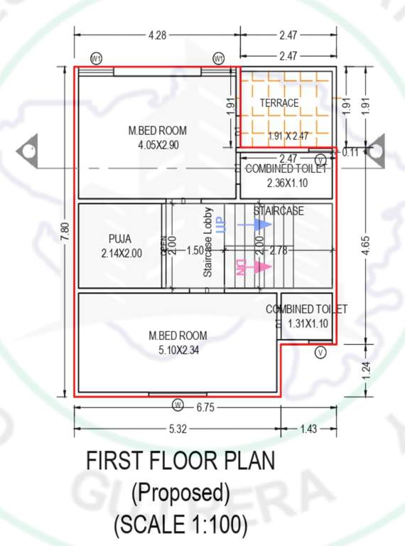  chandra villa Floor Plan First Floor Plan