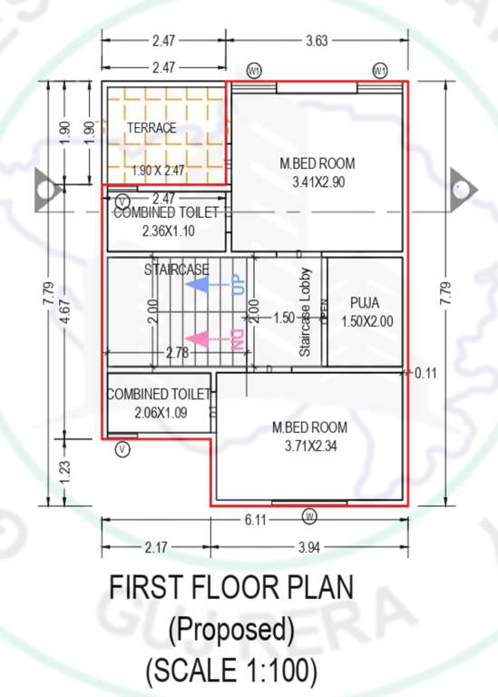  chandra villa Floor Plan First Floor Plan