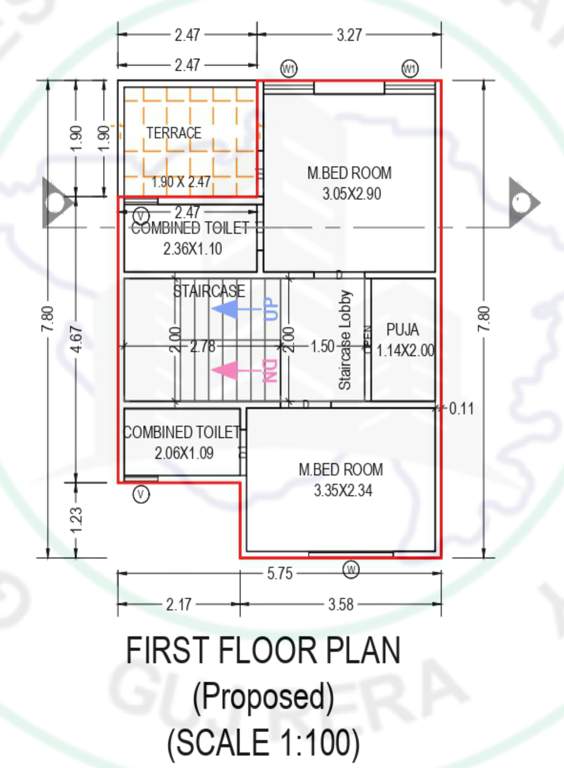  chandra villa Floor Plan First Floor Plan