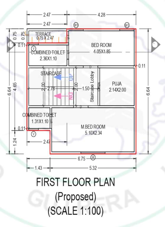  chandra villa Floor Plan First Floor Plan