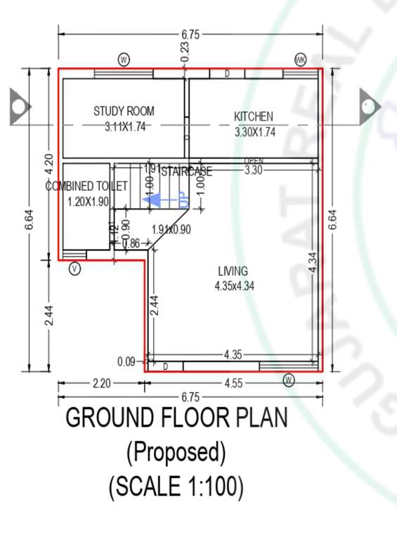  chandra villa Floor Plan Ground Floor Plan