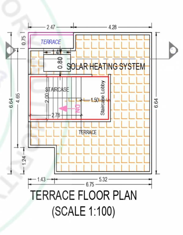 Terrace Floor Plan chandra villa Floor Plan Terrace Floor Plan