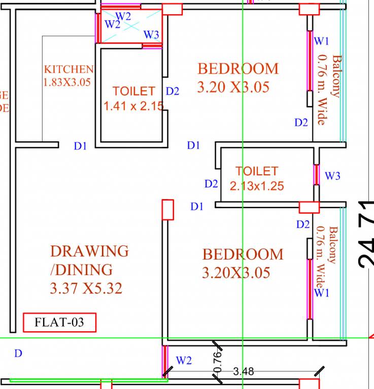  bishundeo sarswati apartment Floor Plan Floor Plan