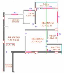  bishundeo-sarswati-apartment Floor Plan Floor Plan