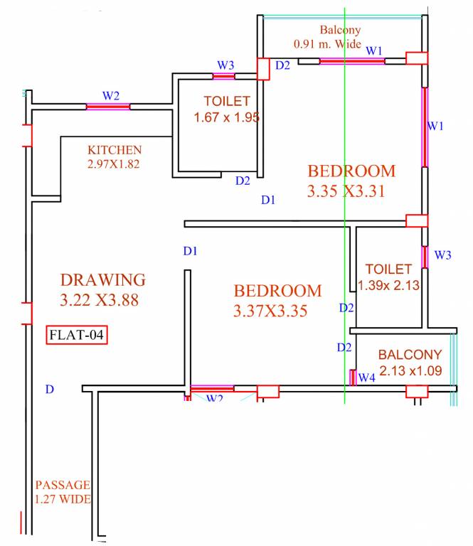  bishundeo sarswati apartment Floor Plan Floor Plan