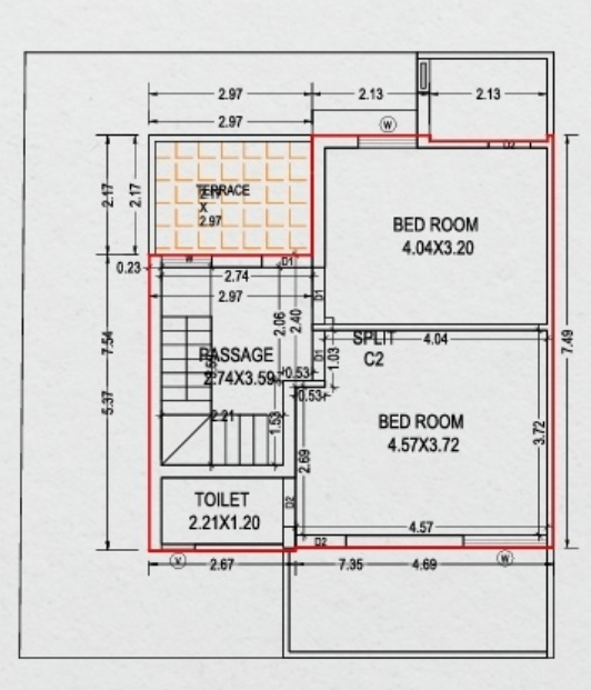 Second Floor Plan shivalik residency & shivalik heights Floor Plan Second Floor Plan