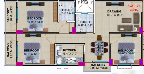  shivpujan-enclave-apartment Floor Plan Floor Plan