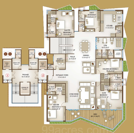  excelencia Floor Plan Lower Level Duplex Plan