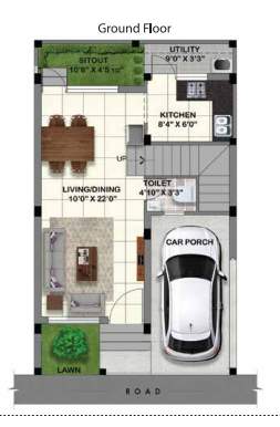 signature villas Floor Plan Ground Floor Plan