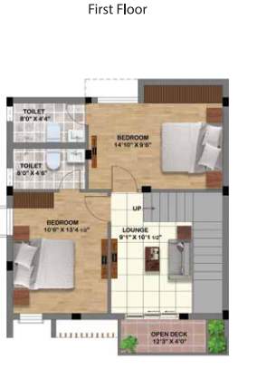 signature villas Floor Plan First Floor Plan