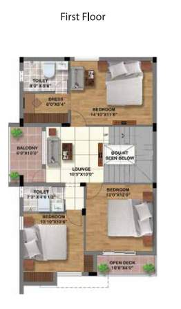 signature villas Floor Plan First Floor Plan