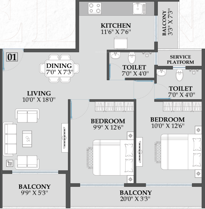  signature elanza Floor Plan Floor Plan