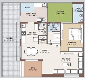  love kush villa Floor Plan Ground Floor Plan