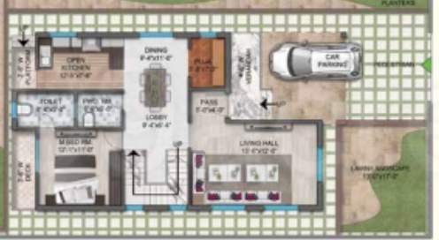  nand nagari Floor Plan Ground Floor Plan