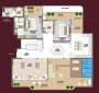  medalleo Floor Plan Upper Level Duplex Plan
