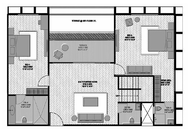 Upper Level Duplex Plan the portrait Floor Plan Upper Level Duplex Plan
