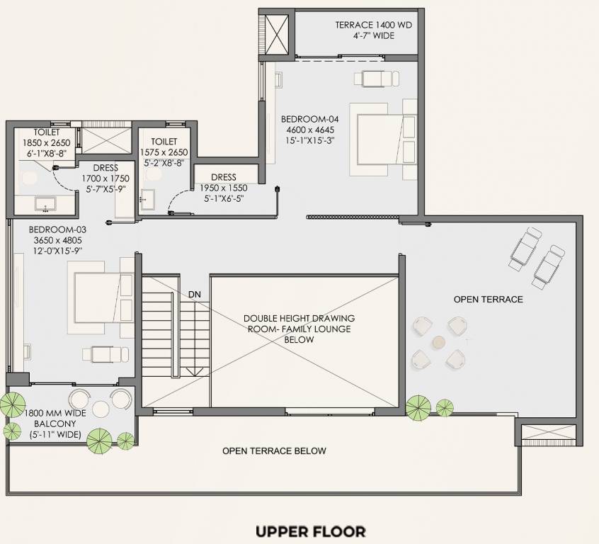  trinity Floor Plan Upper Level Penthouse Plan