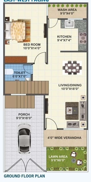 kunj town Floor Plan Ground Floor Plan