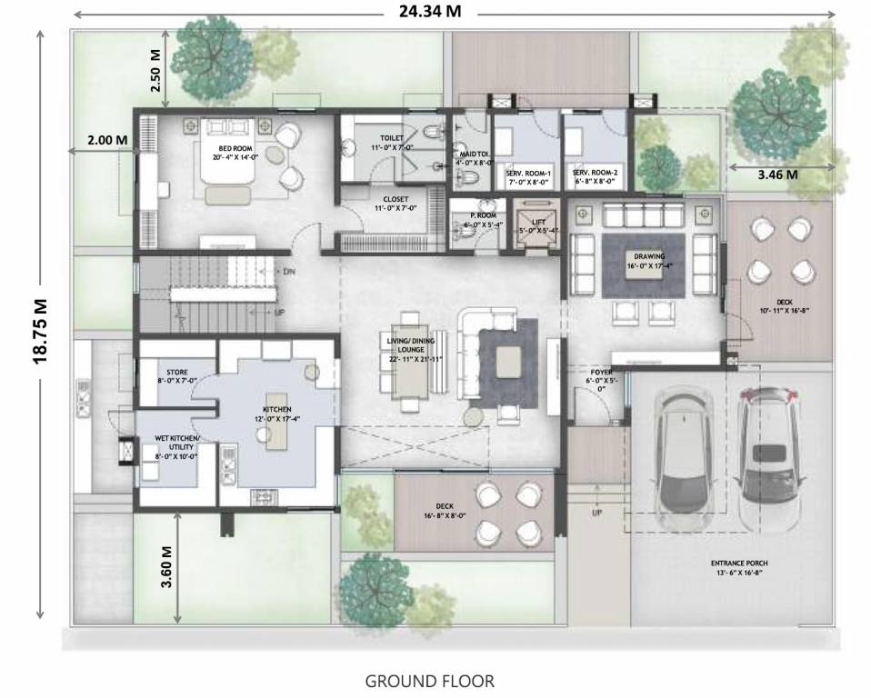  southwoods Floor Plan Ground Floor Plan