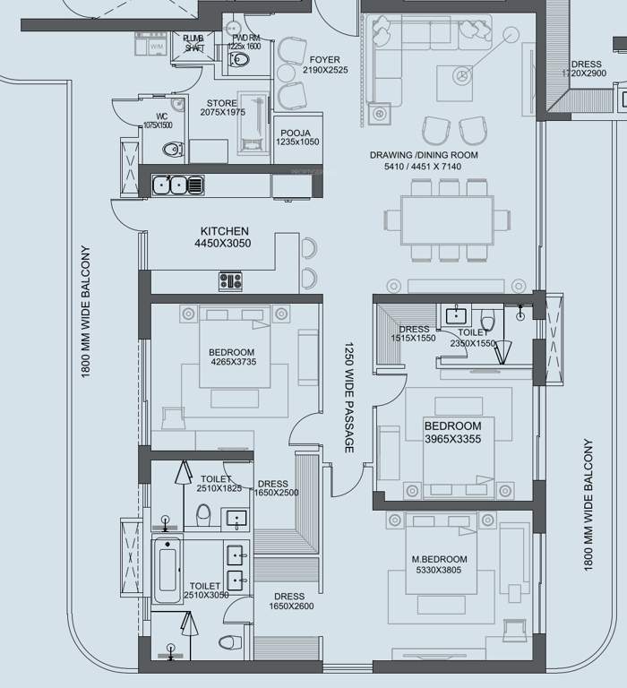  central park flower valley bignonia towers Floor Plan Floor Plan