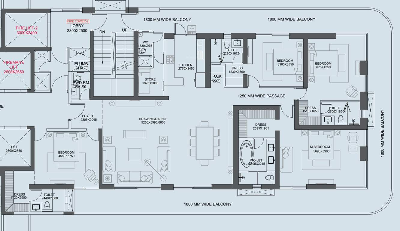  central park flower valley bignonia towers Floor Plan Floor Plan