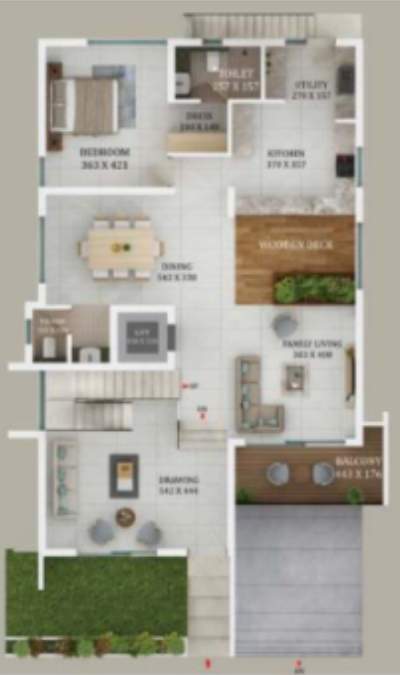  urban serenity villas Floor Plan Ground Floor Plan