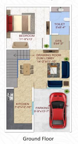 Ground Floor Plan lotus-green-luxury-villa Floor Plan Ground Floor Plan