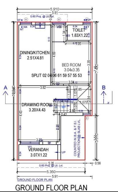  swara swabhagirath Floor Plan Ground Floor Plan