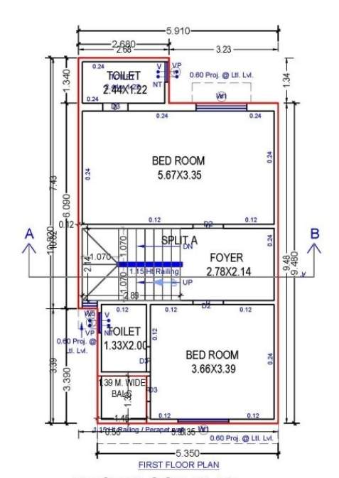  swara swabhagirath Floor Plan First Floor Plan