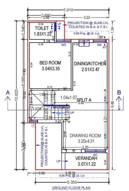  swara swabhagirath Floor Plan Ground Floor Plan