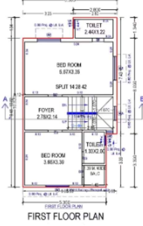  swara swabhagirath Floor Plan First Floor Plan